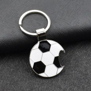 Porte Clef Décapsuleur Le Ballon de Foot (Acier)