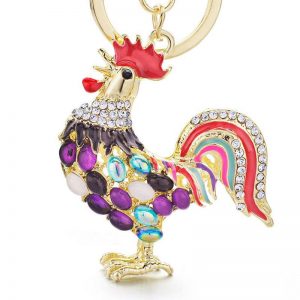 Porte-Clé Original Le Coq Violet