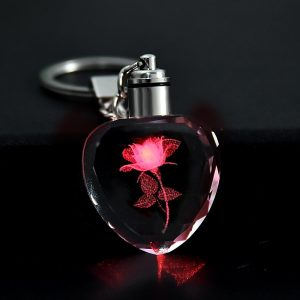 Porte Clef Original Le Cristal de Rose