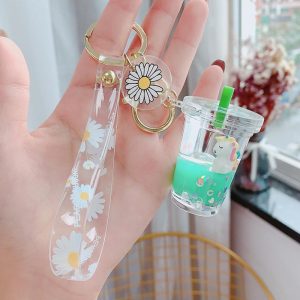 Porte-Clé Licorne Le Gobelet Kawaii Vert