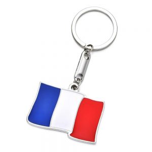Porte-Clé Original Drapeau de la France France