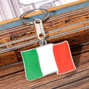 Porte-Clé Original Drapeau de l'Italie Italie