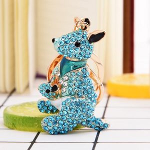 Porte-Clé Original Kangourou Féérique Bleu