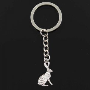 Porte-Clé Lapin Le Lièvre Vintage Argent