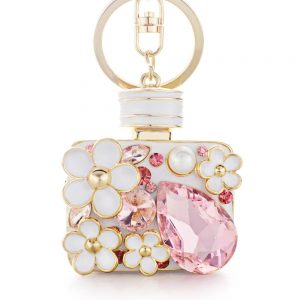 Porte-Clé Original La Bouteille de Parfum Rose