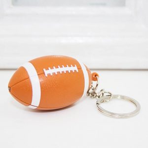 Porte-Clé Original Ballon de Rugby Orange