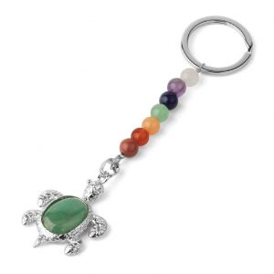 Porte-Clé Tortue Le Chakras Aventurine verte