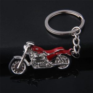 Porte-Clé Moto Le Motard Vintage Rouge