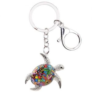 Porte-Clé Tortue Les Bébés Colorés 1