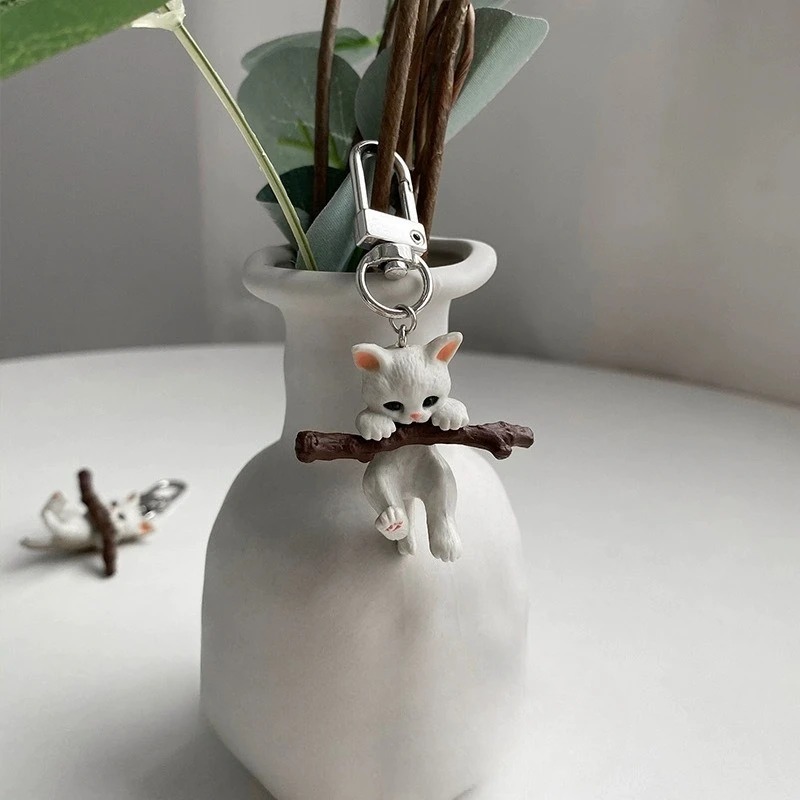 Porte Clef Chat Le Chaton Blanc – Image 3